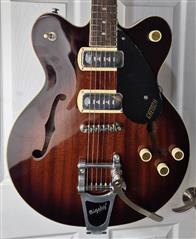 Gretsch G2622T-P90 Streamliner 6 String Hollow Body Brown Black Electric Guitar